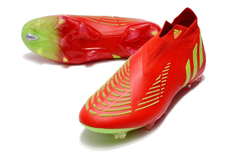 2022 new adidas Predator Edge+ FG red and yellow football boots-02