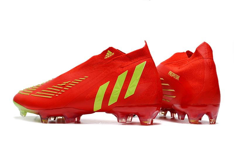 2022 new adidas Predator Edge+ FG red and yellow football boots-03