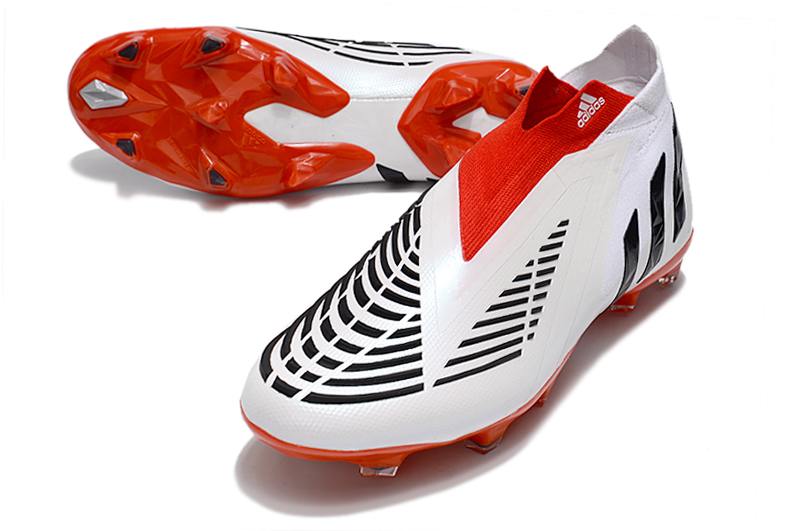 New adidas Predator Edge+ FG red and white football boots-02