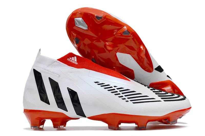 New adidas Predator Edge+ FG red and white football boots-04