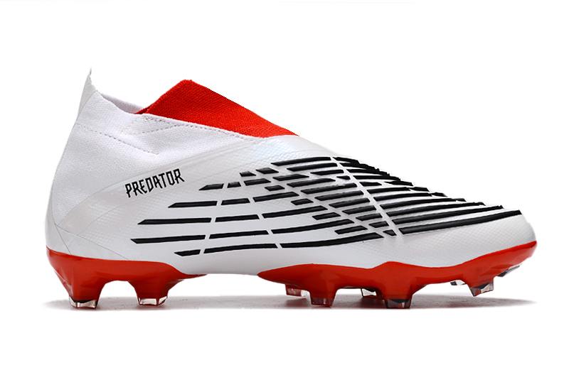 New adidas Predator Edge+ FG red and white football boots-05