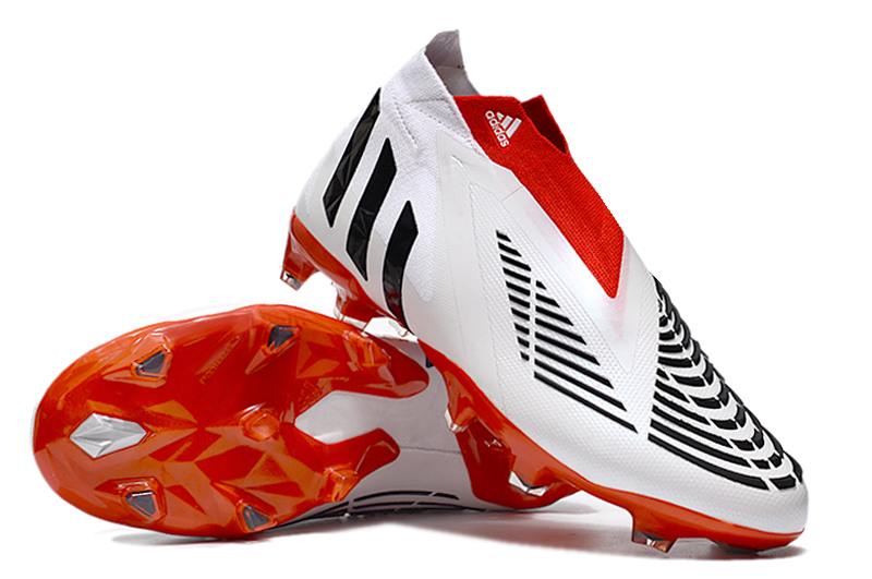 New adidas Predator Edge+ FG red and white football boots