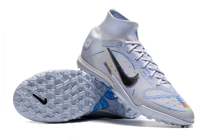 Nike Superfly 8 Academy TF White and Blue Air Soccer Boots-02