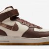discount-2022-nike-air-force-1-mid-brown-plaid-unisex-sneakers-dv0792-100-1