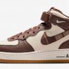 discount-2022-nike-air-force-1-mid-brown-plaid-unisex-sneakers-dv0792-100
