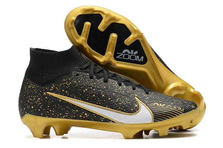 2023 Nike Air Zoom Mercurial Superfly IX Elite FG Gold Black Football Boots-08