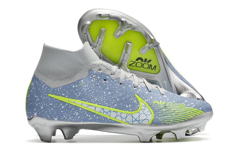 2023 Nike Air Zoom-FG High Top Light Blue Football Boots-04
