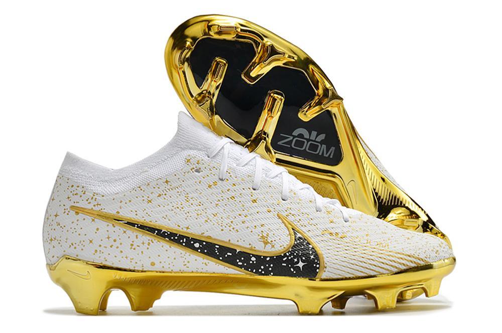 2023 Nike Air Zoom Mercurial Vapor XV Elite FG Gold White Football Boots-04