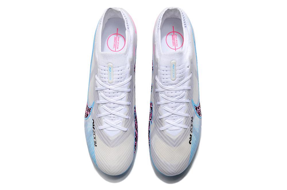 2023 latest release Nike Air Zoom Mercurial Vapor XV Elite FG blue gray football shoes