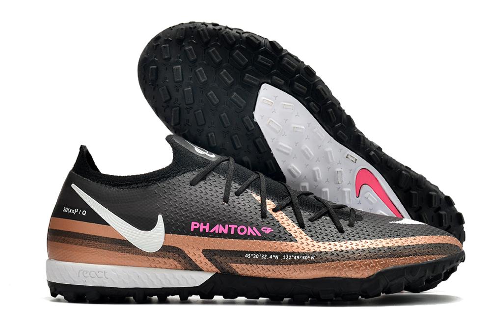 2023 New Nike Phantom GT2 Elite TF Black Coffee Football Shoes-08
