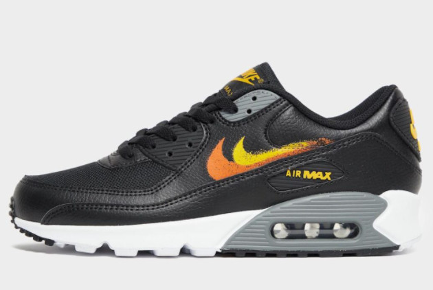 2023-nike-air-max-90-black-yellow-orange-for-sale-fd0657-002