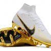 2023Nike Air Zoom Mercurial Superfly IX Elite FG White Gold Football Boots-02