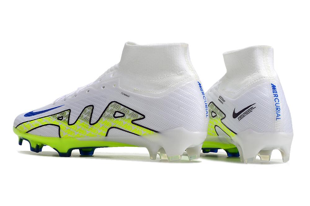 2023 Nike Air Zoom Mercurial Superfly IX Elite FG White and Yellow Football Boots-03