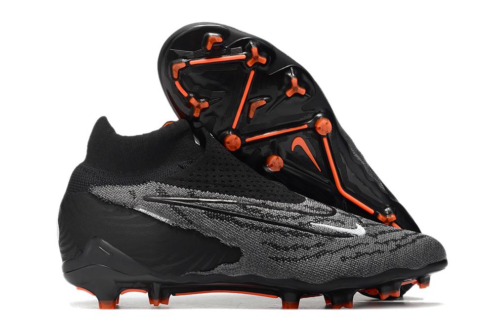 2023 Nike Phantom GX Elite FG High Top Waterproof Black Gray Football Boots-04