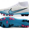 Nike Air Zoom Mercurial Superfly IX Academy AG Blue & White Football Boots-04
