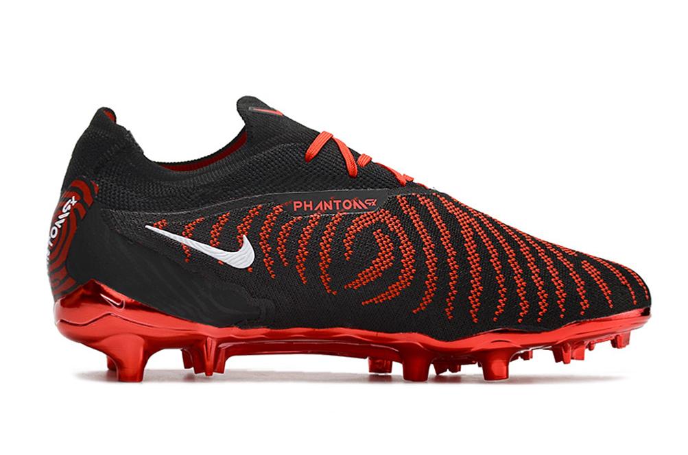 2023 Nike Phantom GX Elite FG Low Top Black Red Football Boots