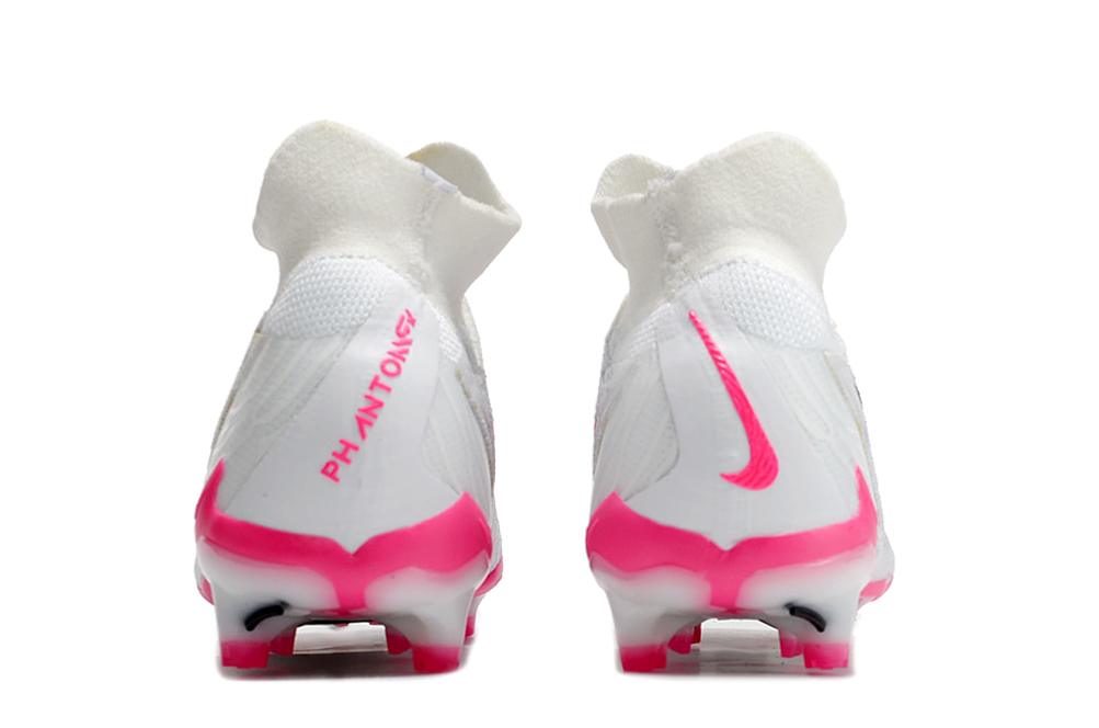 2023 Nike Phantom GX Elite FG High Top White Pink Football Boots