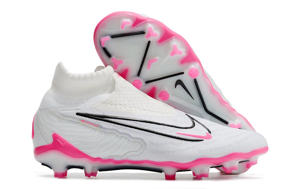 2023 Nike Phantom GX Elite FG High Top White Pink Football Boots-04