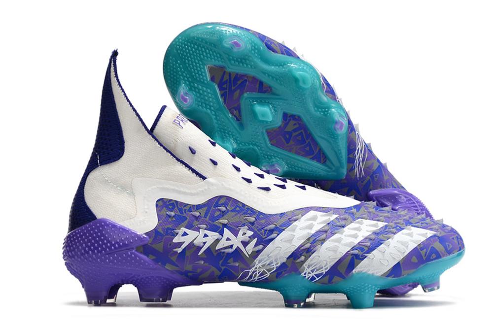 2023 adidas PREDATOR FREAK + FG Blue Purple Football Boots-05