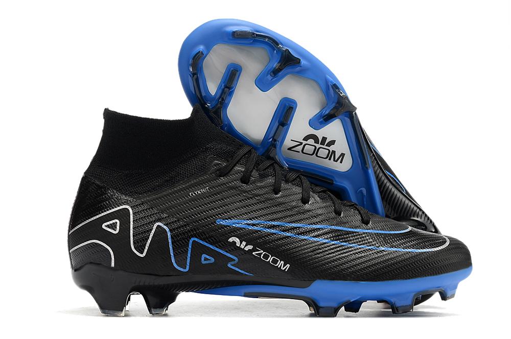Nike Zoom Vapor 15 Elite SE FG black and blue football boots-04