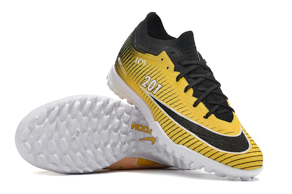 Nike Air Zoom Mercurial Vapor XV Elite TF Yellow Black Football Boots